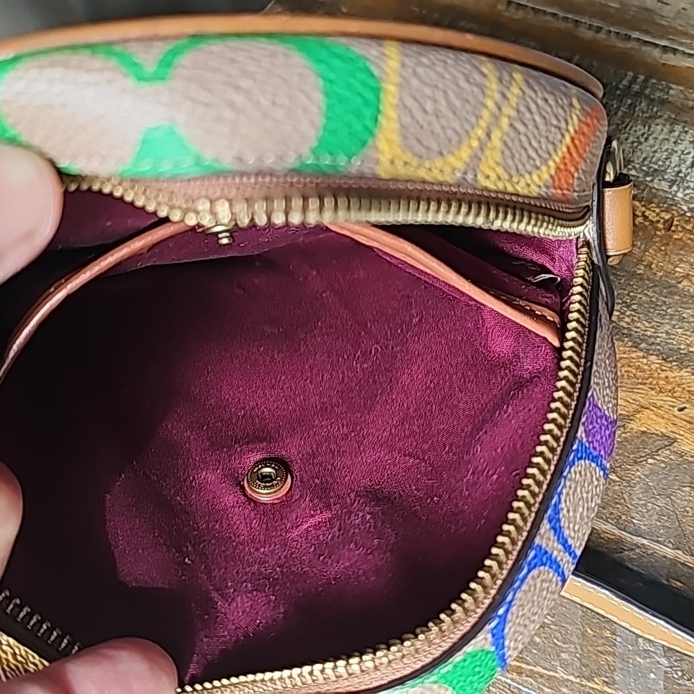 Coach Circle Crossbody In Rainbow Signature Pride Edition - Picture 8 of 11
